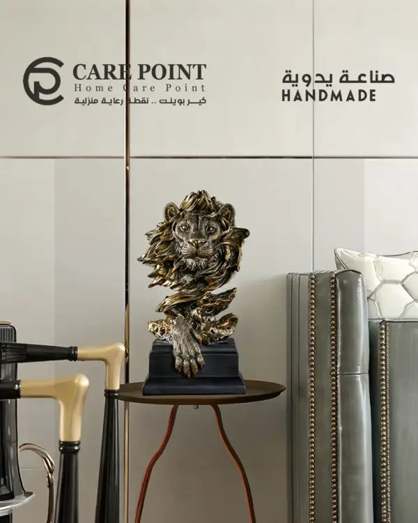 تحفة ديكور يدوية فاخرة للمنزل هيبة الأسد