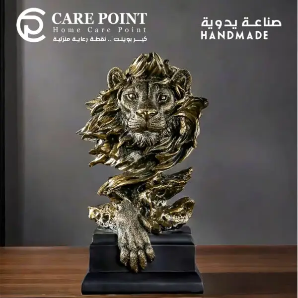 تحفة ديكور يدوية فاخرة للمنزل هيبة الأسد
